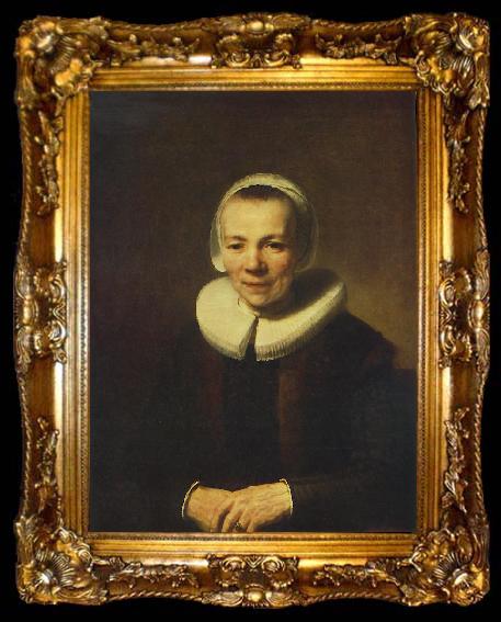 framed  REMBRANDT Harmenszoon van Rijn Portrait of Baartgen Martens Doomer w4t, ta009-2
